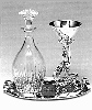 Kiddush Cup & Decanter w/ Tray
&copy; Harold Rabinowitz
$4,800.